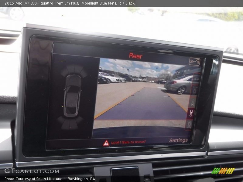 Moonlight Blue Metallic / Black 2015 Audi A7 3.0T quattro Premium Plus