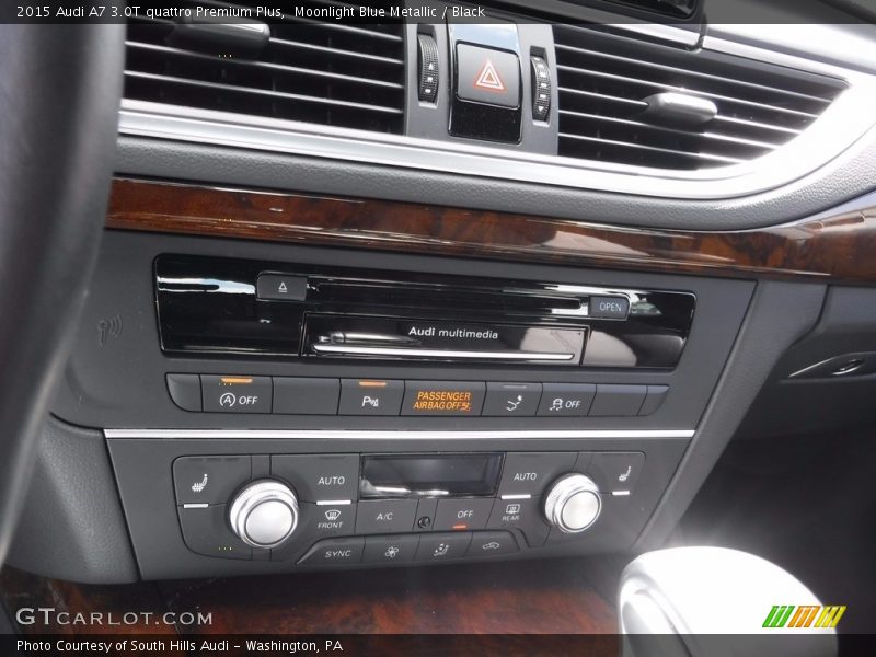 Moonlight Blue Metallic / Black 2015 Audi A7 3.0T quattro Premium Plus