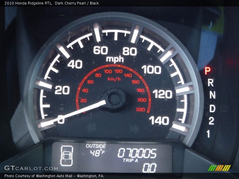Dark Cherry Pearl / Black 2010 Honda Ridgeline RTL