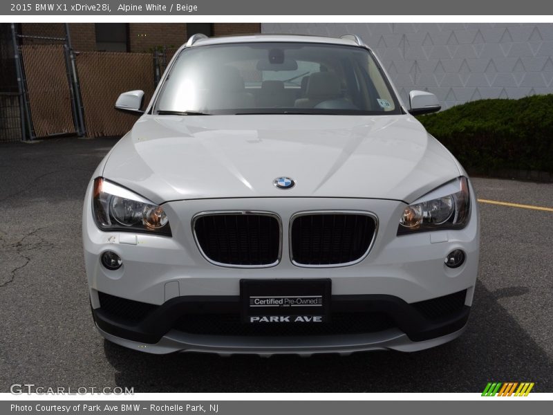 Alpine White / Beige 2015 BMW X1 xDrive28i