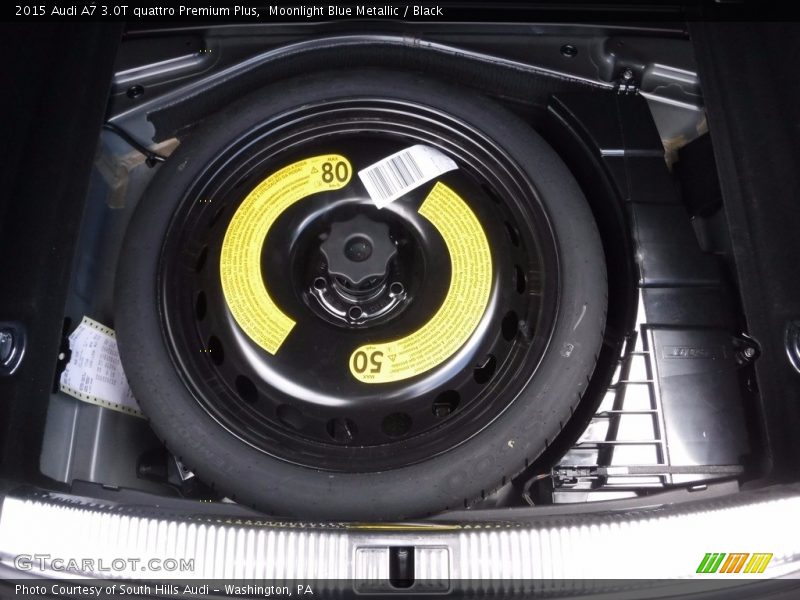 Moonlight Blue Metallic / Black 2015 Audi A7 3.0T quattro Premium Plus