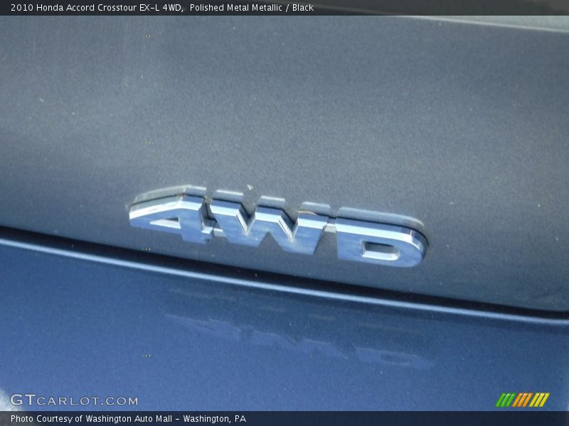Polished Metal Metallic / Black 2010 Honda Accord Crosstour EX-L 4WD