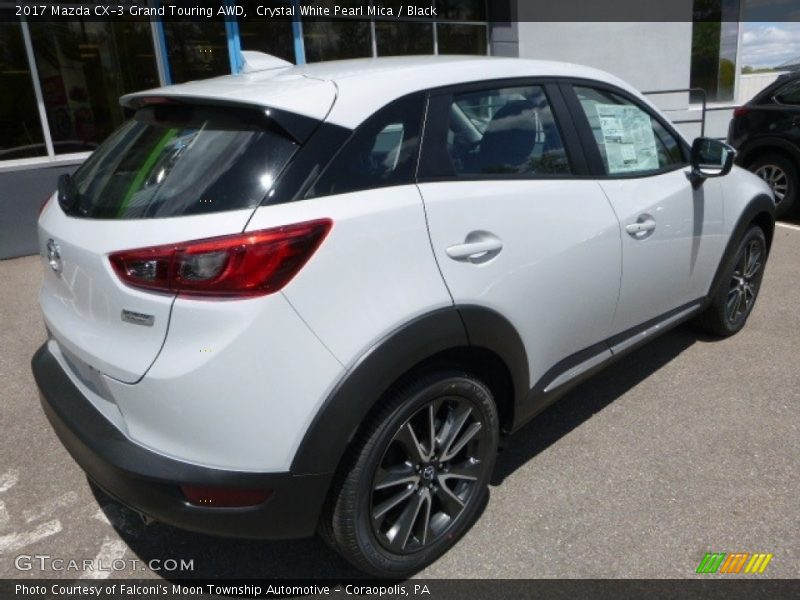 Crystal White Pearl Mica / Black 2017 Mazda CX-3 Grand Touring AWD