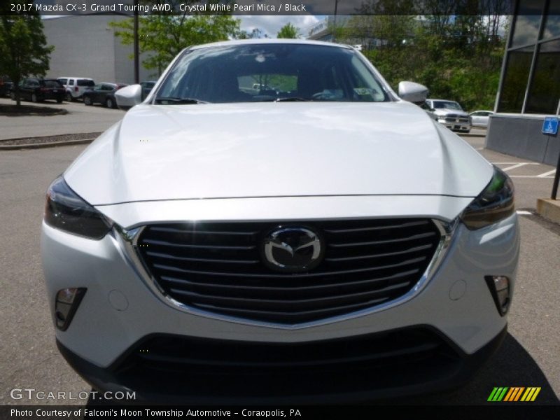 Crystal White Pearl Mica / Black 2017 Mazda CX-3 Grand Touring AWD