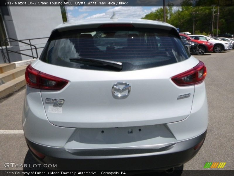 Crystal White Pearl Mica / Black 2017 Mazda CX-3 Grand Touring AWD