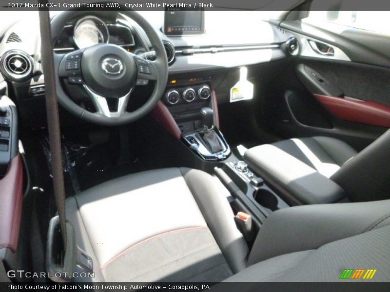 Crystal White Pearl Mica / Black 2017 Mazda CX-3 Grand Touring AWD
