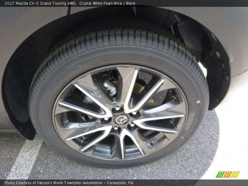 Crystal White Pearl Mica / Black 2017 Mazda CX-3 Grand Touring AWD