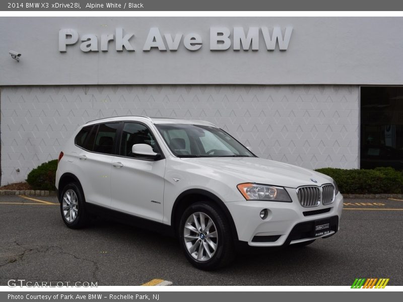 Alpine White / Black 2014 BMW X3 xDrive28i