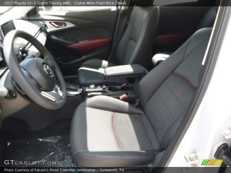 Crystal White Pearl Mica / Black 2017 Mazda CX-3 Grand Touring AWD