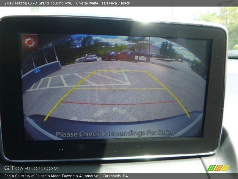 Crystal White Pearl Mica / Black 2017 Mazda CX-3 Grand Touring AWD