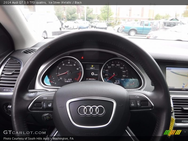 Ice Silver Metallic / Black 2014 Audi Q7 3.0 TFSI quattro