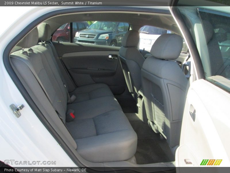 Summit White / Titanium 2009 Chevrolet Malibu LS Sedan