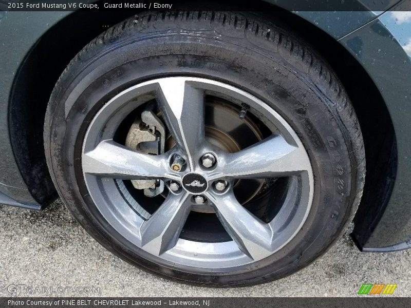 Guard Metallic / Ebony 2015 Ford Mustang V6 Coupe