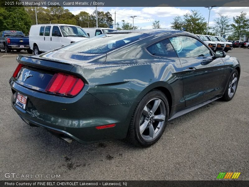 Guard Metallic / Ebony 2015 Ford Mustang V6 Coupe