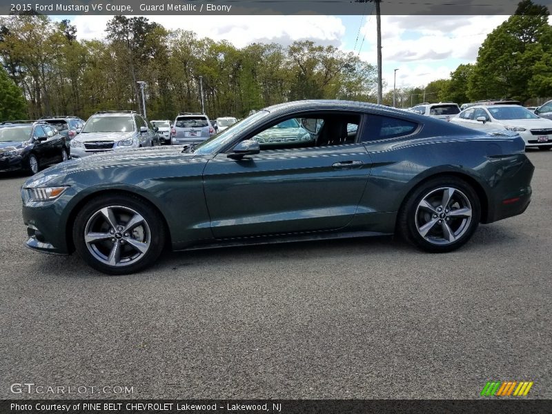 Guard Metallic / Ebony 2015 Ford Mustang V6 Coupe