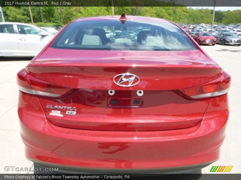 Red / Gray 2017 Hyundai Elantra SE