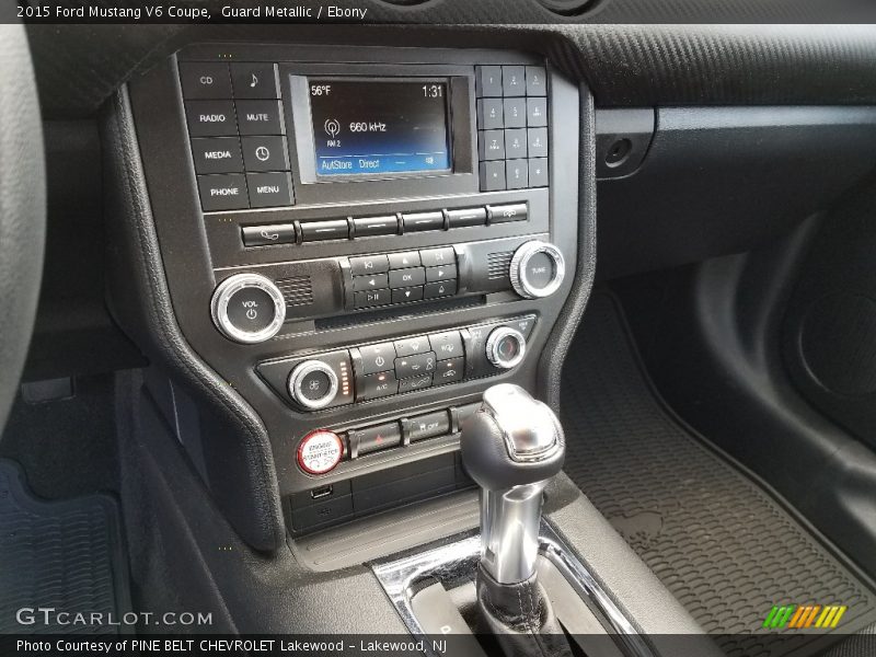 Guard Metallic / Ebony 2015 Ford Mustang V6 Coupe