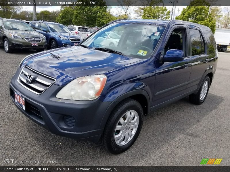Eternal Blue Pearl / Black 2005 Honda CR-V EX 4WD