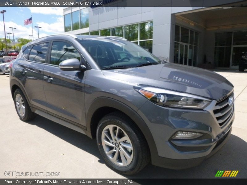 Coliseum Gray / Black 2017 Hyundai Tucson SE AWD