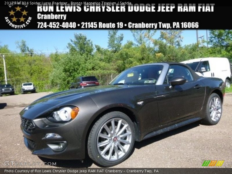 Bronzo Magnetico Titanium / Saddle 2017 Fiat 124 Spider Lusso Roadster