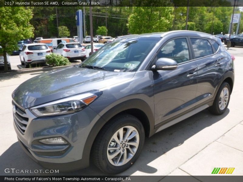 Coliseum Gray / Black 2017 Hyundai Tucson SE AWD