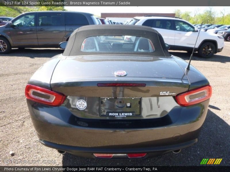 Bronzo Magnetico Titanium / Saddle 2017 Fiat 124 Spider Lusso Roadster