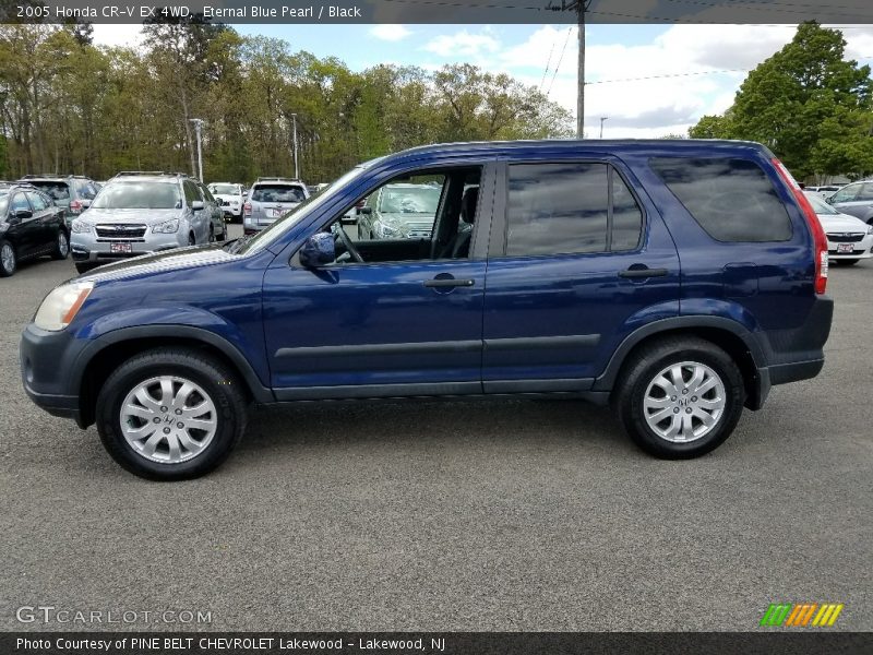 Eternal Blue Pearl / Black 2005 Honda CR-V EX 4WD