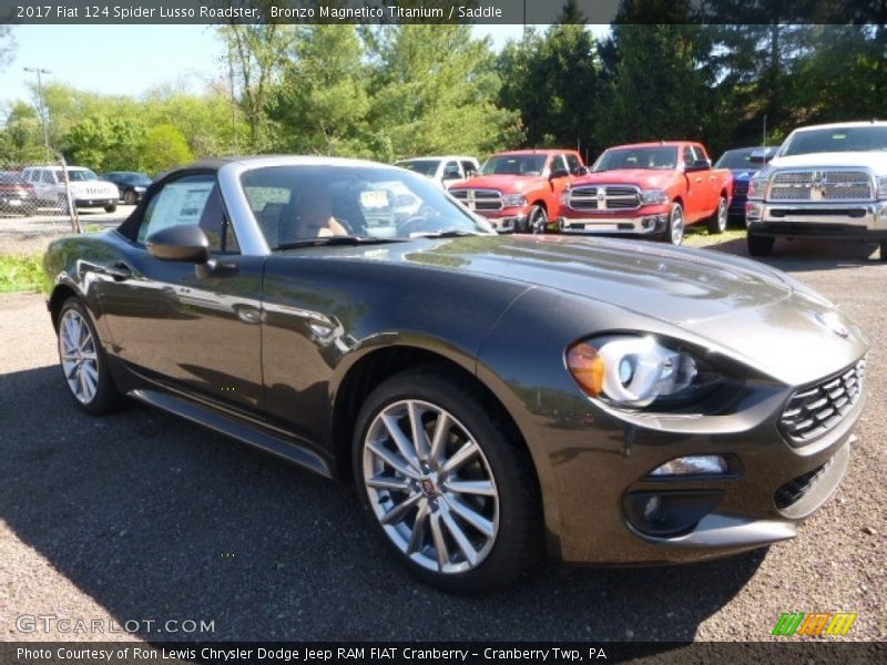Bronzo Magnetico Titanium / Saddle 2017 Fiat 124 Spider Lusso Roadster