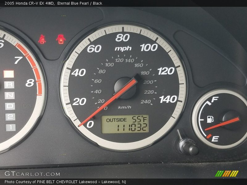 Eternal Blue Pearl / Black 2005 Honda CR-V EX 4WD