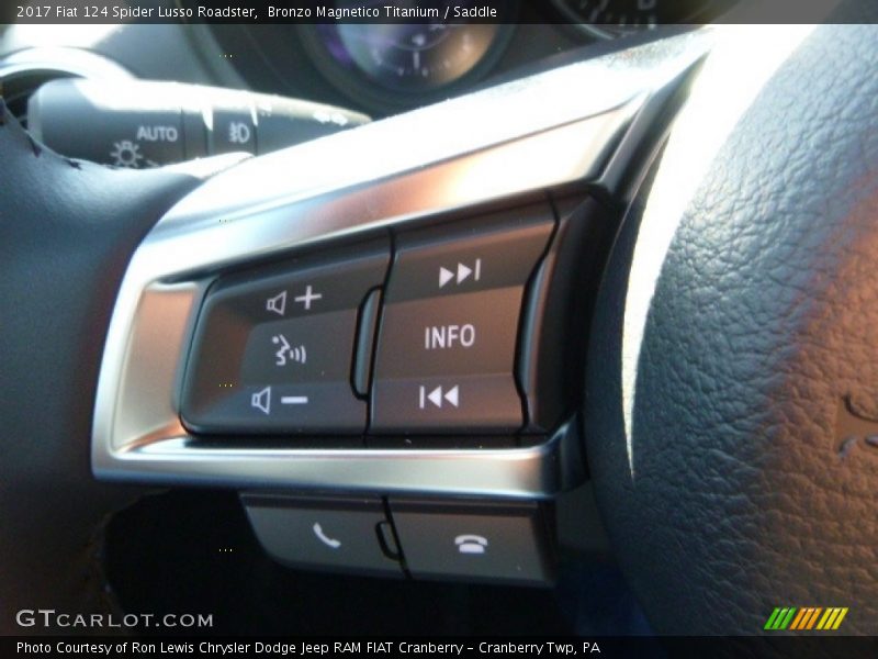 Bronzo Magnetico Titanium / Saddle 2017 Fiat 124 Spider Lusso Roadster