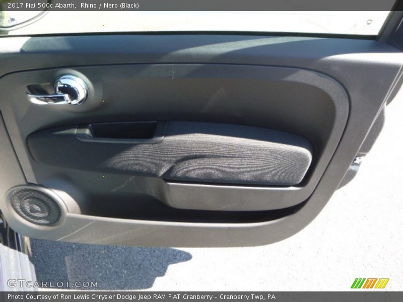Rhino / Nero (Black) 2017 Fiat 500c Abarth