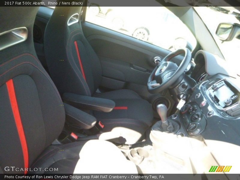 Rhino / Nero (Black) 2017 Fiat 500c Abarth