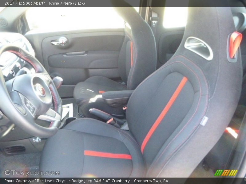  2017 500c Abarth Nero (Black) Interior
