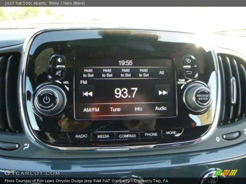 Controls of 2017 500c Abarth