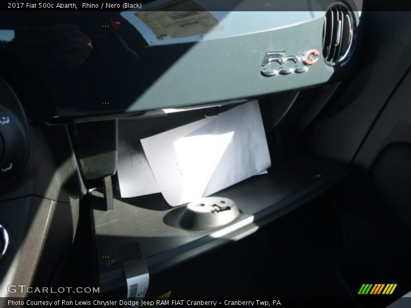 Rhino / Nero (Black) 2017 Fiat 500c Abarth