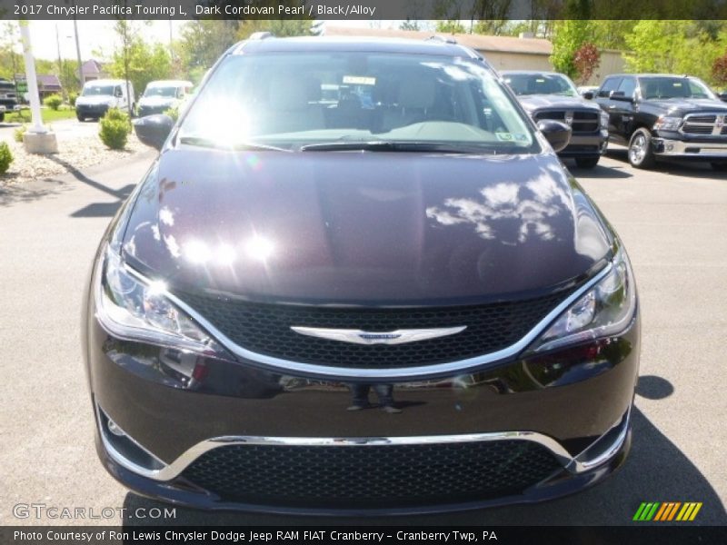 Dark Cordovan Pearl / Black/Alloy 2017 Chrysler Pacifica Touring L