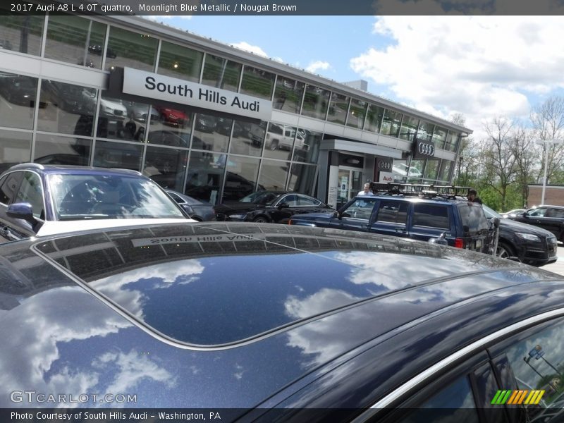 Moonlight Blue Metallic / Nougat Brown 2017 Audi A8 L 4.0T quattro