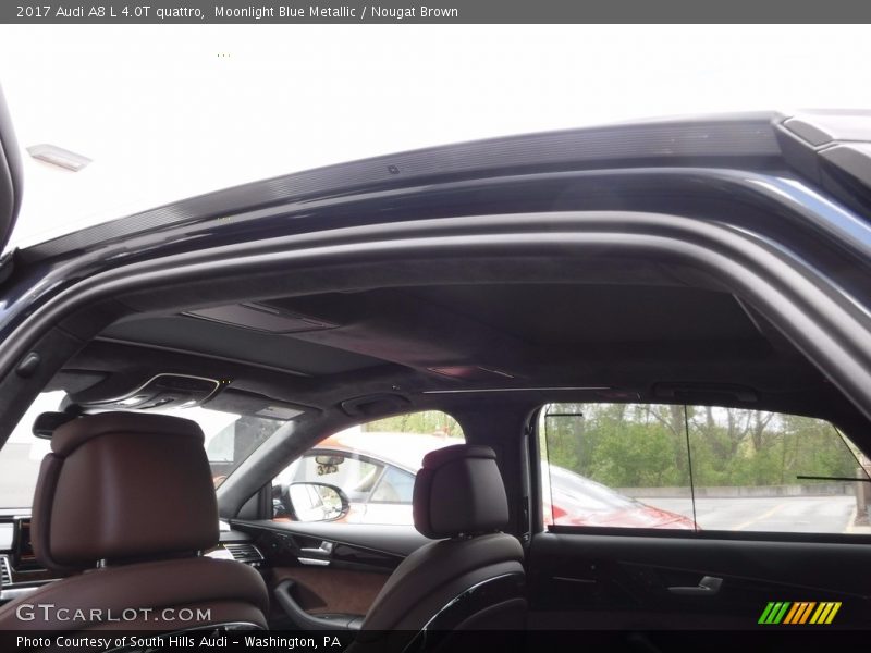 Moonlight Blue Metallic / Nougat Brown 2017 Audi A8 L 4.0T quattro