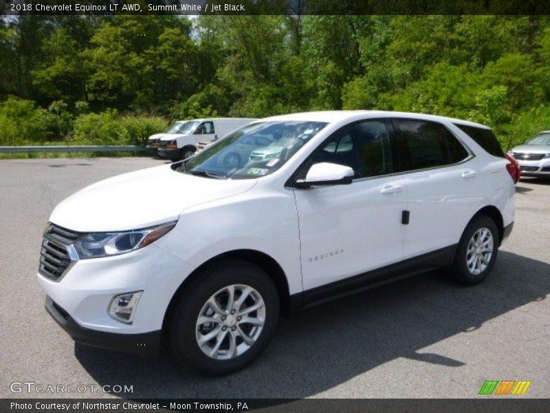 Summit White / Jet Black 2018 Chevrolet Equinox LT AWD