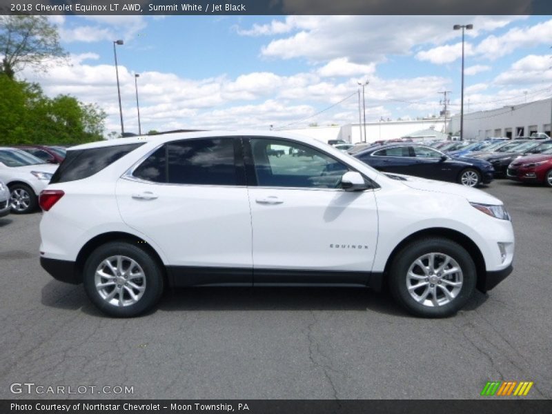 Summit White / Jet Black 2018 Chevrolet Equinox LT AWD