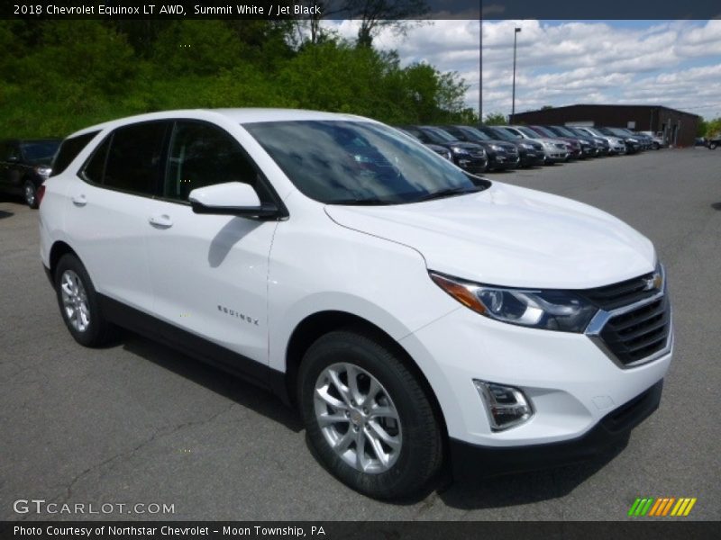 Summit White / Jet Black 2018 Chevrolet Equinox LT AWD