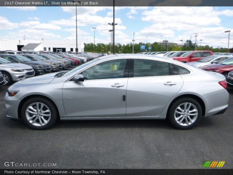 Silver Ice Metallic / Jet Black 2017 Chevrolet Malibu LT