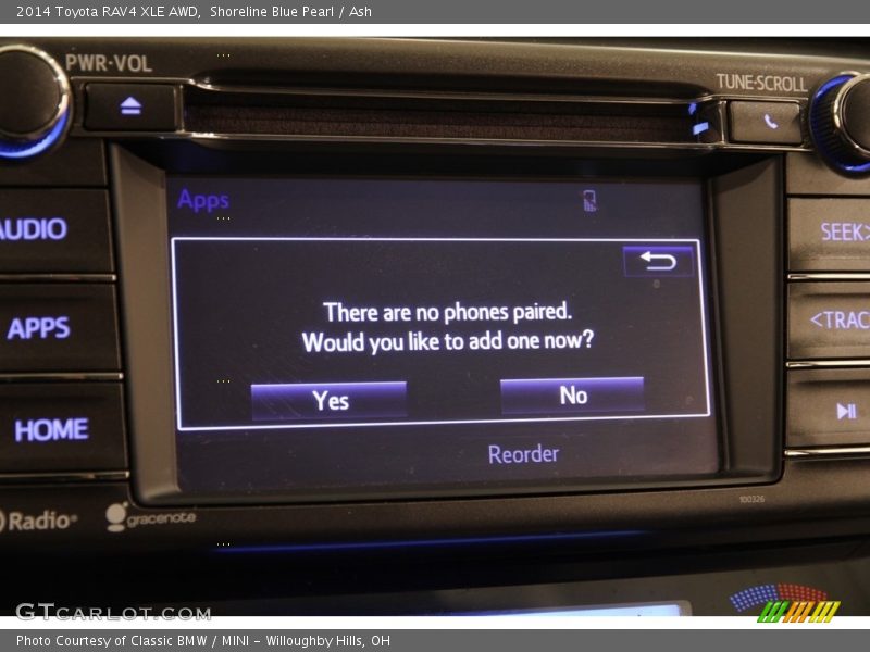 Shoreline Blue Pearl / Ash 2014 Toyota RAV4 XLE AWD