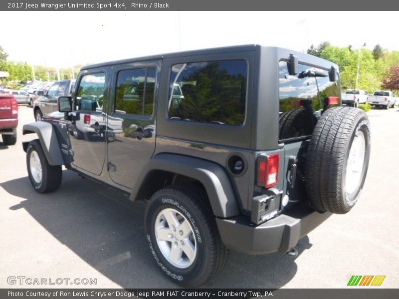 Rhino / Black 2017 Jeep Wrangler Unlimited Sport 4x4