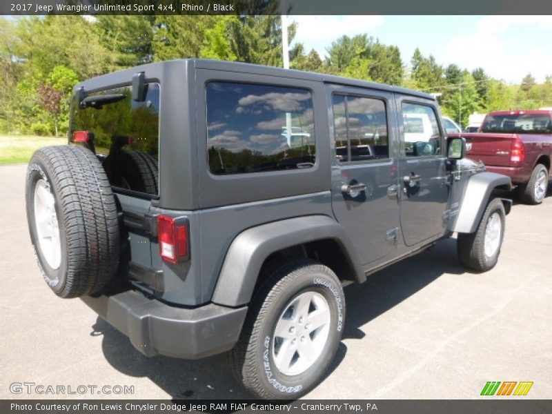 Rhino / Black 2017 Jeep Wrangler Unlimited Sport 4x4