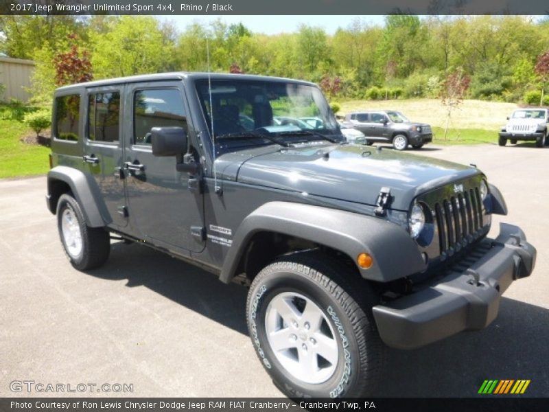 Rhino / Black 2017 Jeep Wrangler Unlimited Sport 4x4