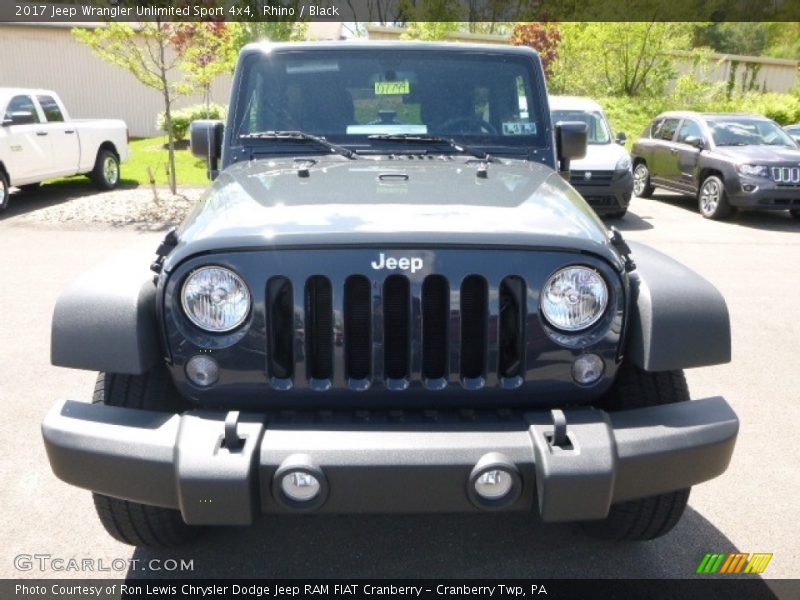 Rhino / Black 2017 Jeep Wrangler Unlimited Sport 4x4
