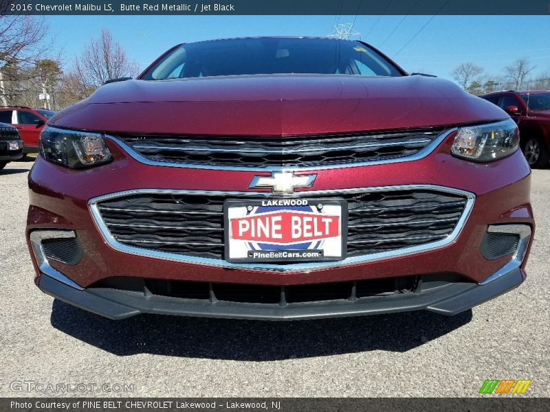Butte Red Metallic / Jet Black 2016 Chevrolet Malibu LS