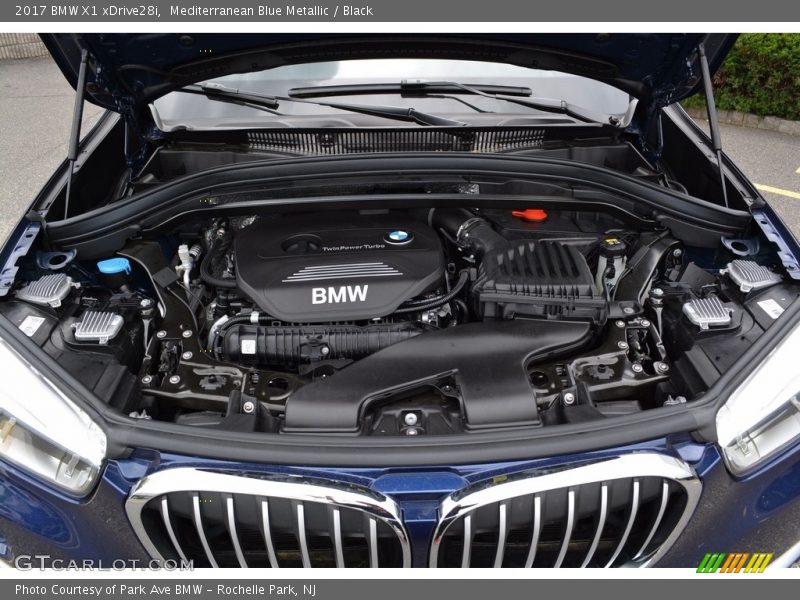 Mediterranean Blue Metallic / Black 2017 BMW X1 xDrive28i