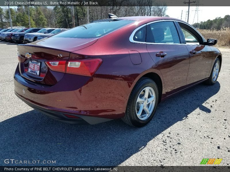 Butte Red Metallic / Jet Black 2016 Chevrolet Malibu LS